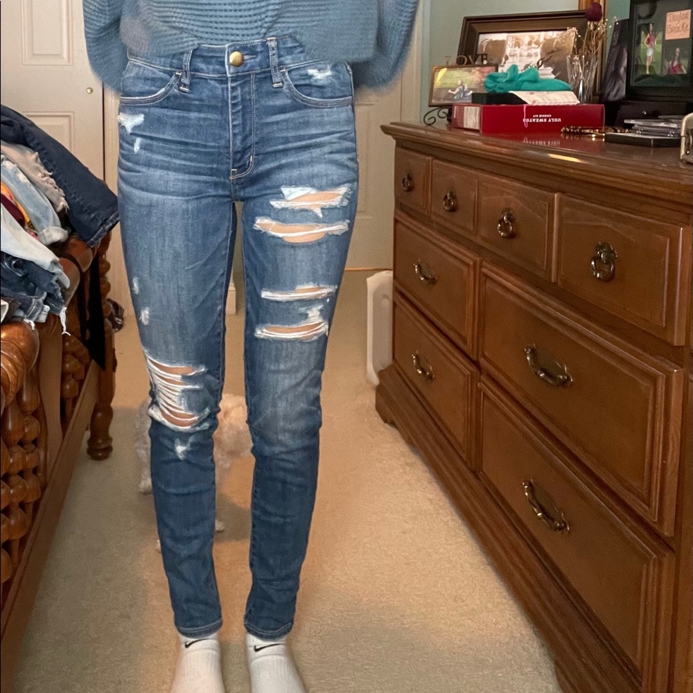 american eagle high rise jegging